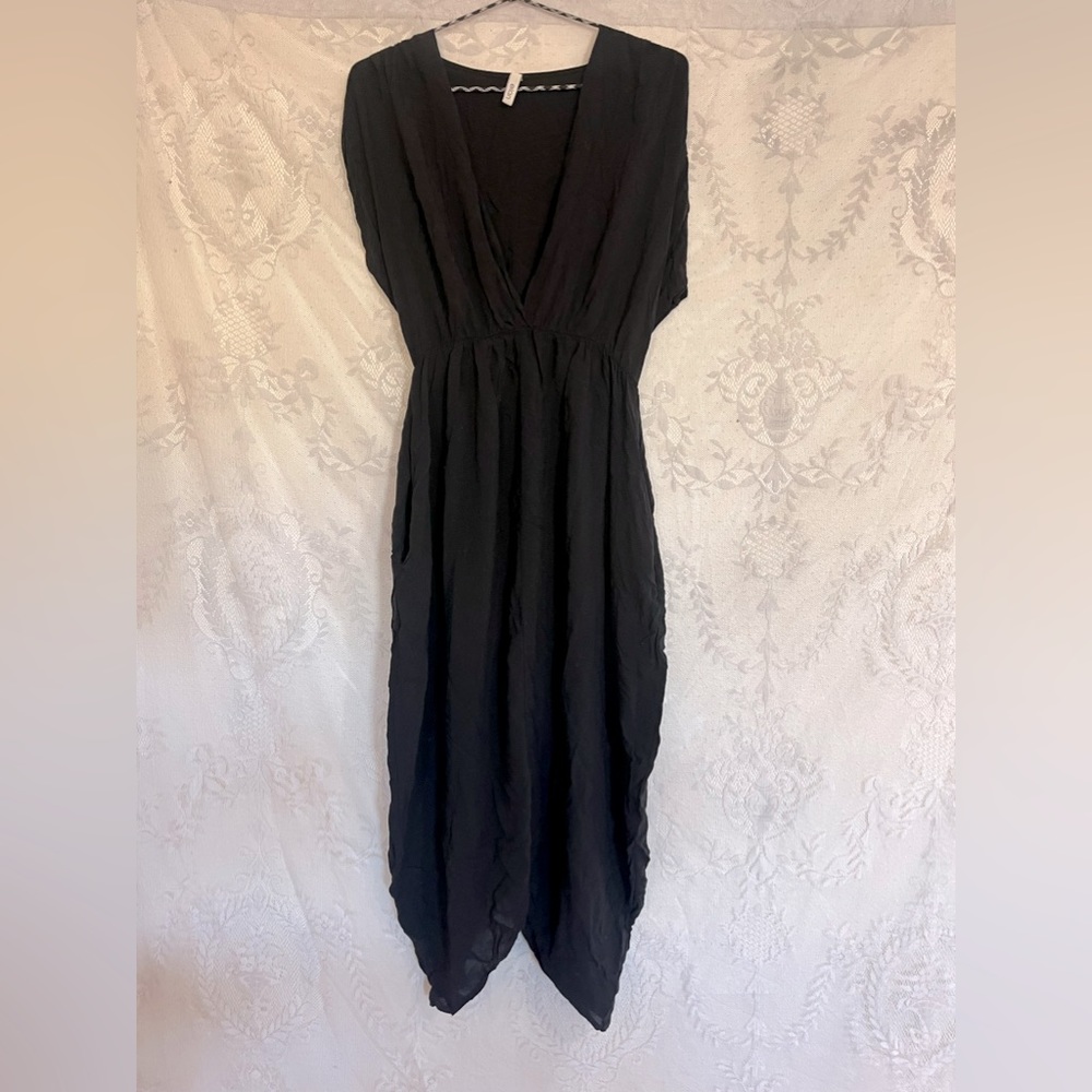 Elan Black Asymmetrical Dress 🌵